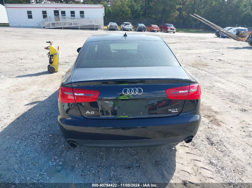 2013 Audi A6 3.0T Premium VIN: WAUGGAFC7DN105383 Lot: 40794422