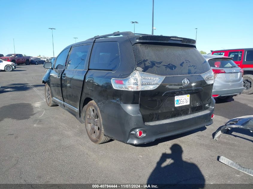 2012 Toyota Sienna Se 8 Passenger VIN: 5TDXK3DC7CS220994 Lot: 40794444