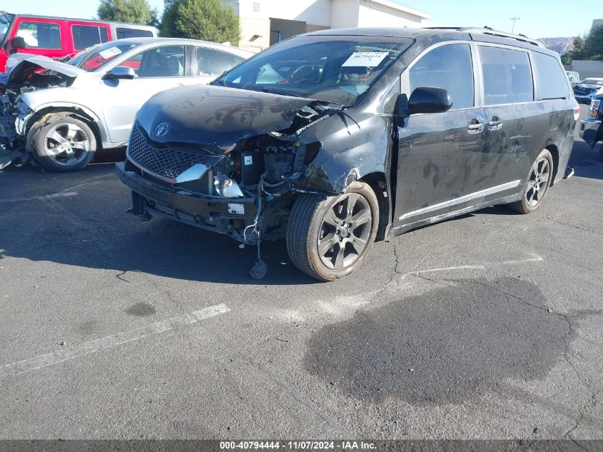 2012 Toyota Sienna Se 8 Passenger VIN: 5TDXK3DC7CS220994 Lot: 40794444