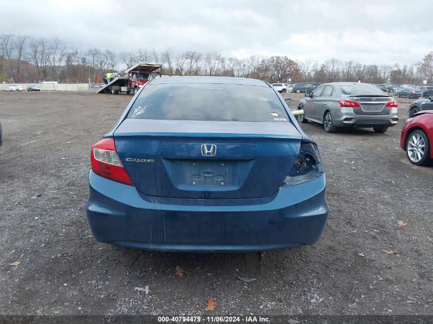 2012 Honda Civic Lx VIN: 19XFB2F55CE044302 Lot: 40794479