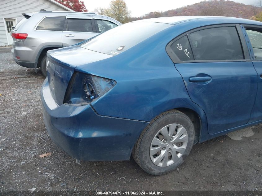 2012 Honda Civic Lx VIN: 19XFB2F55CE044302 Lot: 40794479