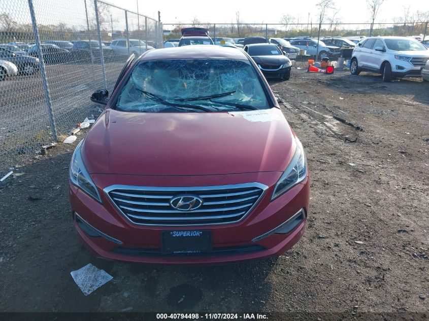 2015 Hyundai Sonata Se VIN: 5NPE24AF0FH252689 Lot: 40794498