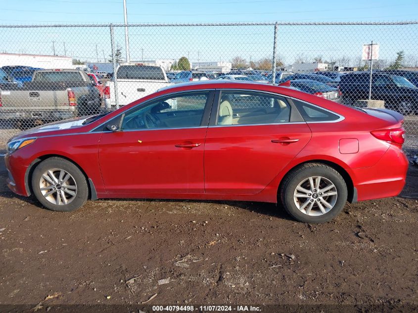 2015 Hyundai Sonata Se VIN: 5NPE24AF0FH252689 Lot: 40794498