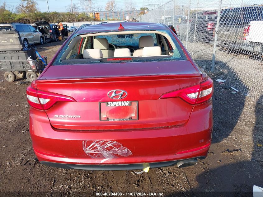 2015 Hyundai Sonata Se VIN: 5NPE24AF0FH252689 Lot: 40794498