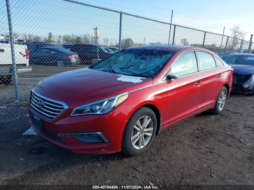 2015 Hyundai Sonata Se VIN: 5NPE24AF0FH252689 Lot: 40794498