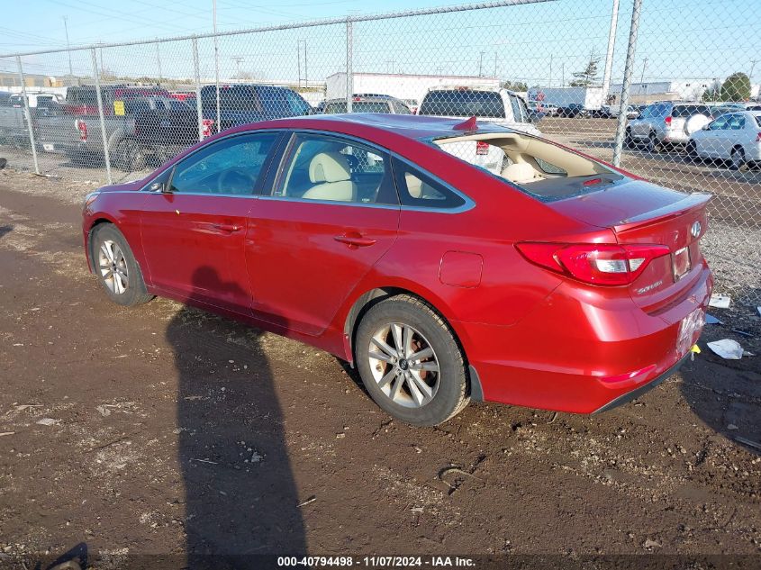 2015 Hyundai Sonata Se VIN: 5NPE24AF0FH252689 Lot: 40794498