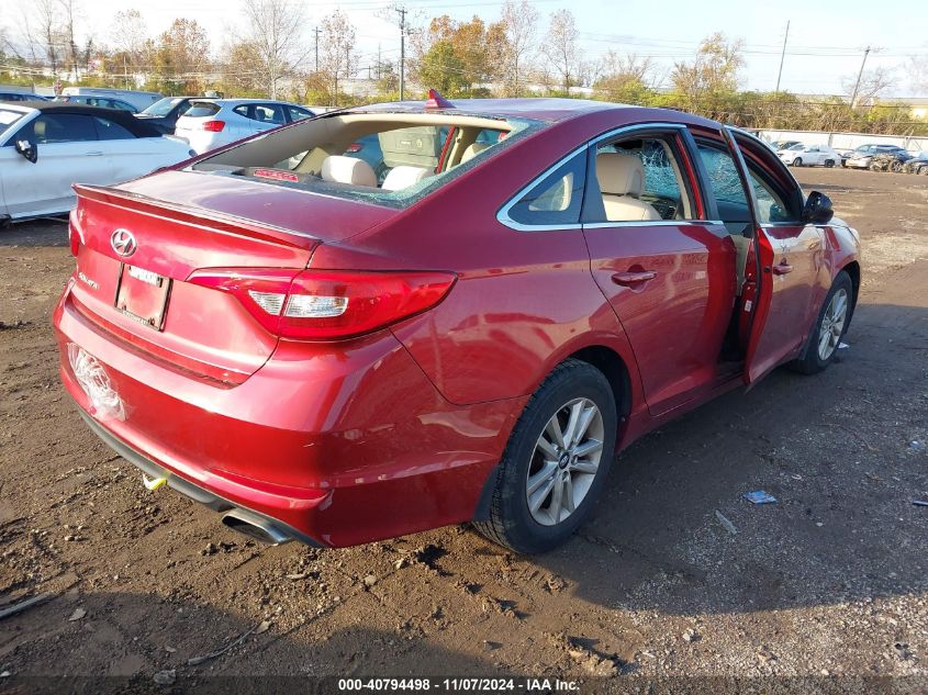 2015 Hyundai Sonata Se VIN: 5NPE24AF0FH252689 Lot: 40794498