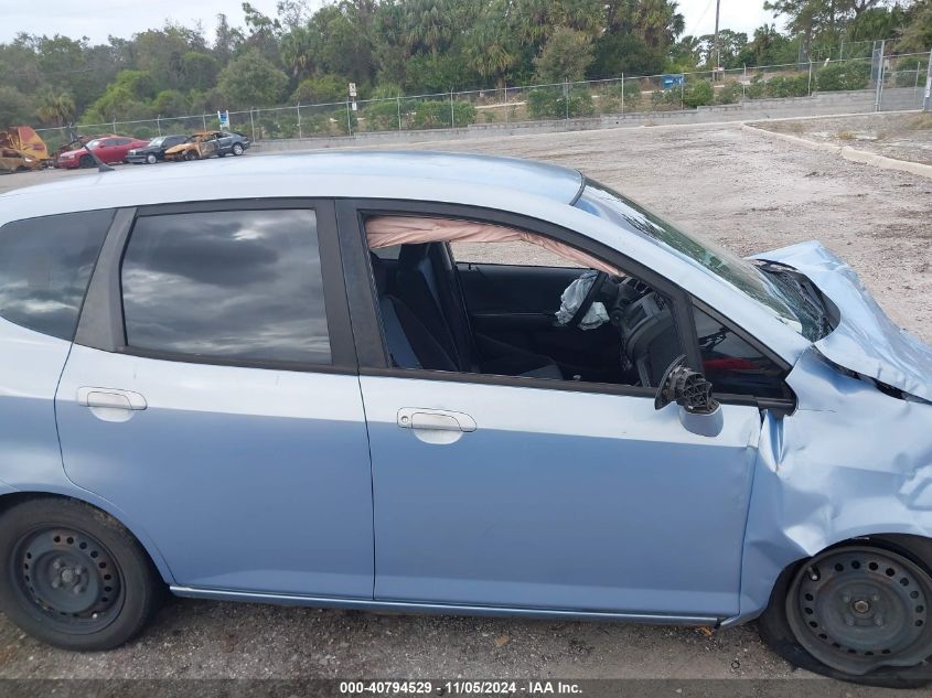 2008 Honda Fit VIN: JHMGD37478S007085 Lot: 40794529