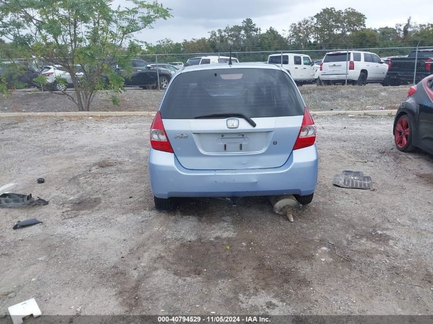 2008 Honda Fit VIN: JHMGD37478S007085 Lot: 40794529