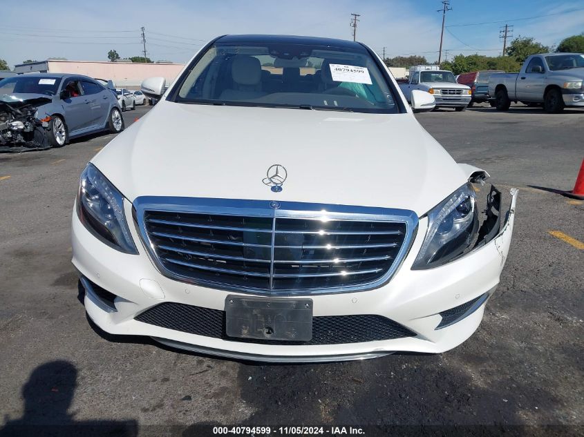 2015 Mercedes-Benz S 550 4Matic VIN: WDDUG8FB4FA145796 Lot: 40794599