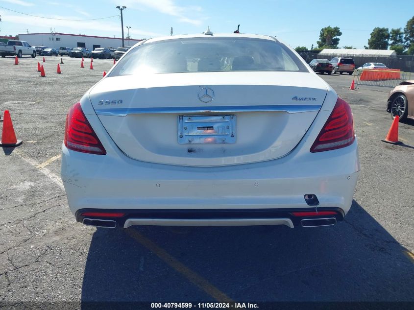 2015 Mercedes-Benz S 550 4Matic VIN: WDDUG8FB4FA145796 Lot: 40794599