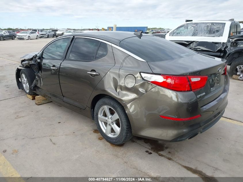 2014 Kia Optima Lx VIN: 5XXGM4A70EG328658 Lot: 40794627