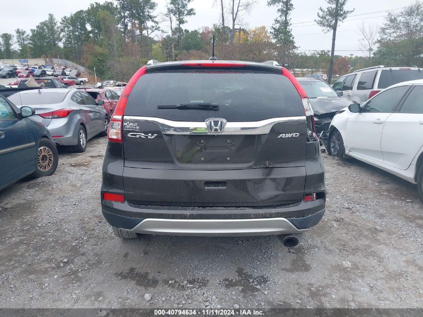 2015 Honda Cr-V Exl VIN: 2HKRM4H73FH600687 Lot: 40794634