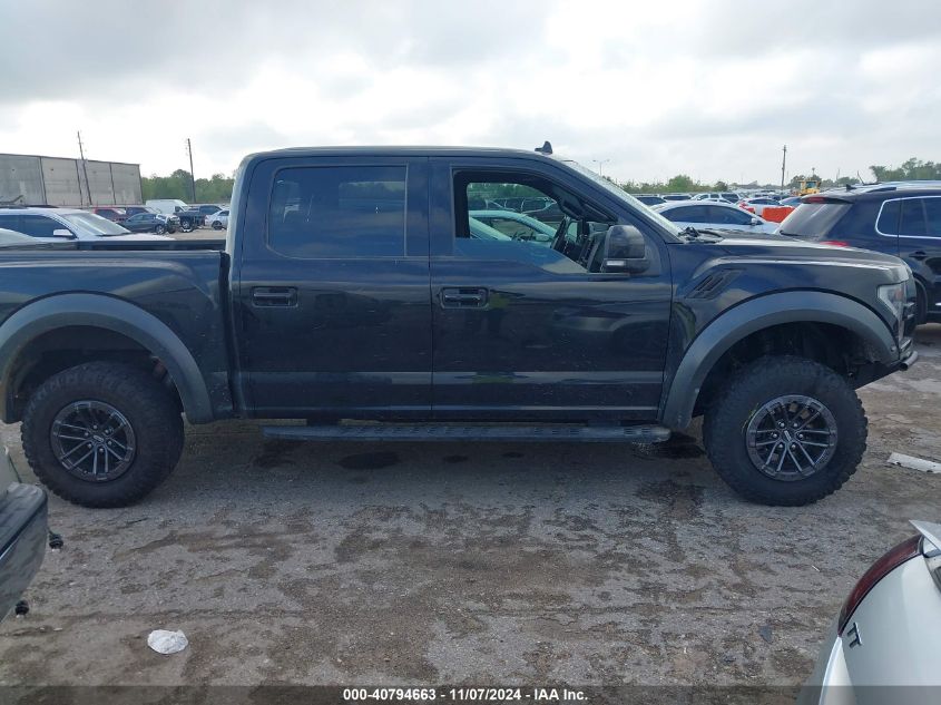 2019 Ford F-150 Raptor VIN: 1FTFW1RG4KFD17990 Lot: 40794663