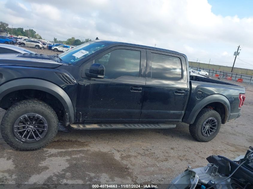 2019 Ford F-150 Raptor VIN: 1FTFW1RG4KFD17990 Lot: 40794663