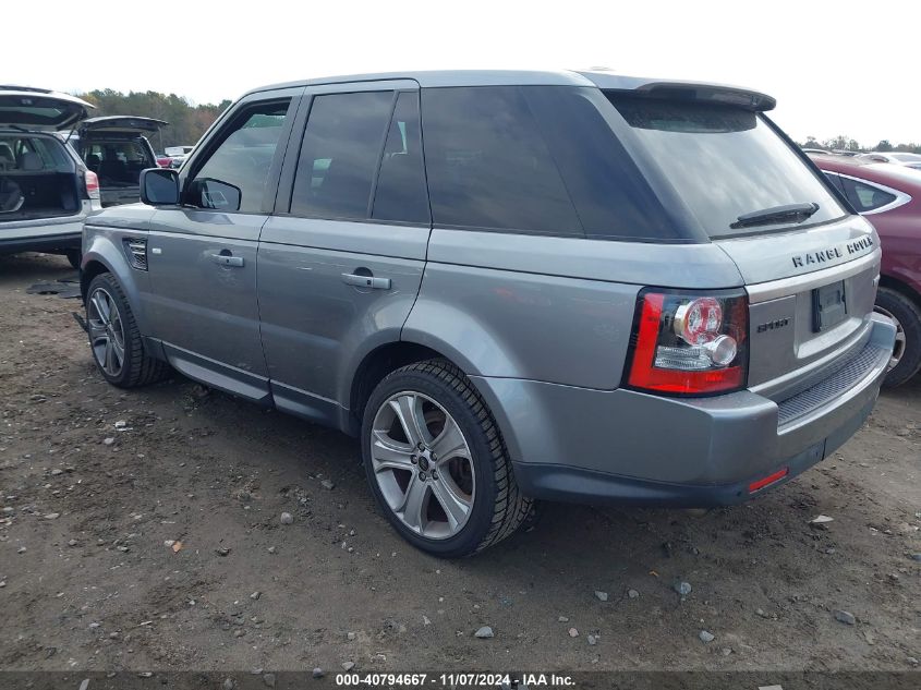 2013 Land Rover Range Rover Sport Hse VIN: SALSK2D41DA795287 Lot: 40794667