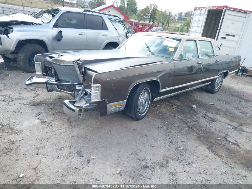 1978 Lincoln Continenta VIN: 9Y82S735853 Lot: 40794670