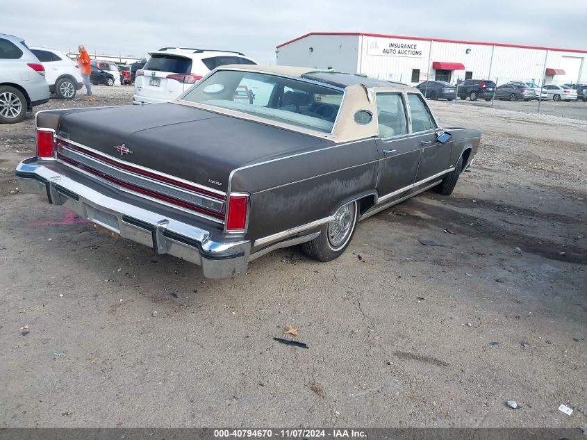 1978 Lincoln Continenta VIN: 9Y82S735853 Lot: 40794670