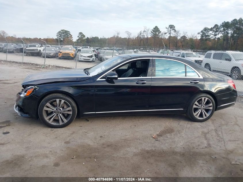 2018 Mercedes-Benz S 450 4Matic VIN: WDDUG6EB9JA349993 Lot: 40794698