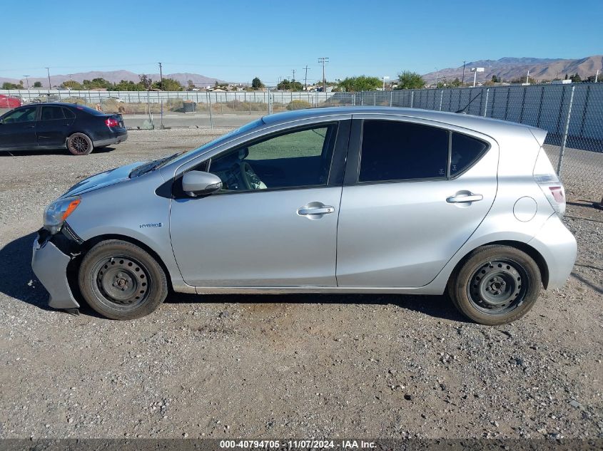 2014 Toyota Prius C Two VIN: JTDKDTB33E1567455 Lot: 40794705