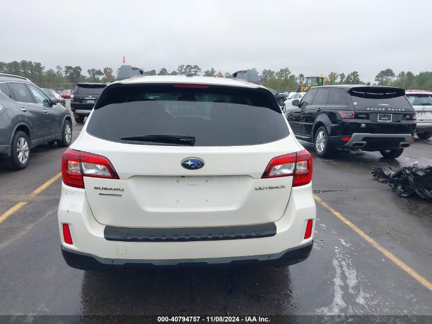 2015 Subaru Outback 2.5I Limited VIN: 4S4BSBNC0F3325798 Lot: 40794757