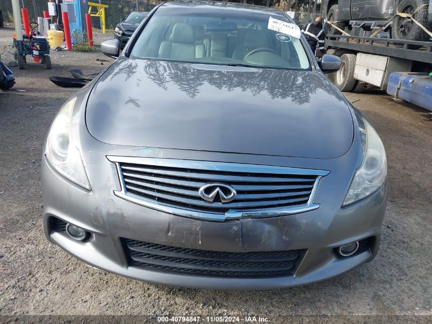 2012 Infiniti G37X VIN: JN1CV6AR2CM677890 Lot: 40794847