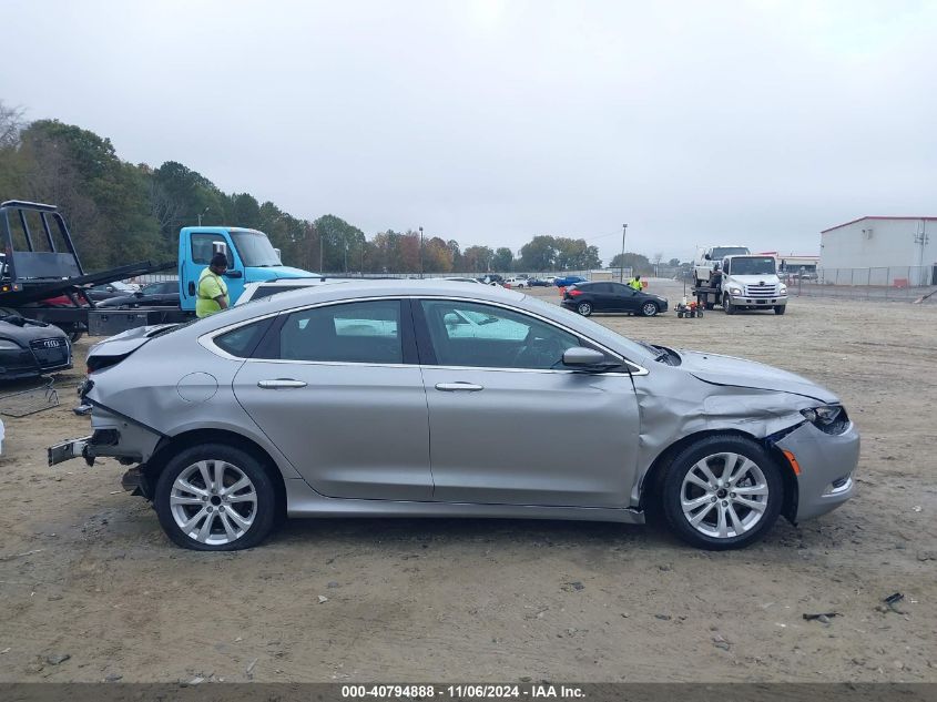 2015 Chrysler 200 Limited VIN: 1C3CCCAB6FN556674 Lot: 40794888