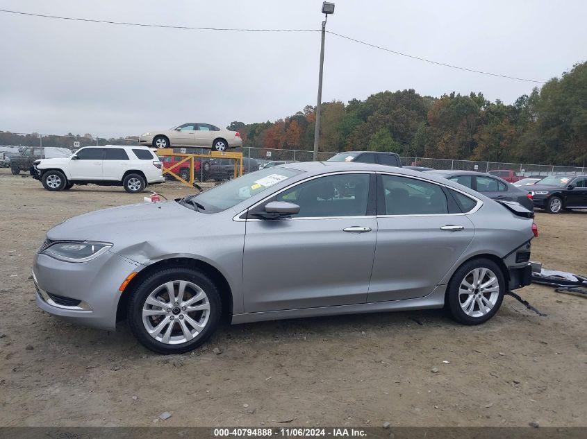 2015 Chrysler 200 Limited VIN: 1C3CCCAB6FN556674 Lot: 40794888