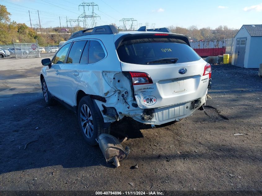 2017 Subaru Outback 2.5I Limited VIN: 4S4BSAKC2H3297133 Lot: 40794896