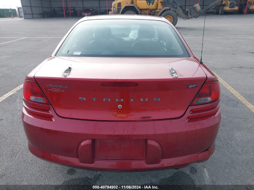 2006 Dodge Stratus Sxt VIN: 1B3EL46R66N114267 Lot: 40794902