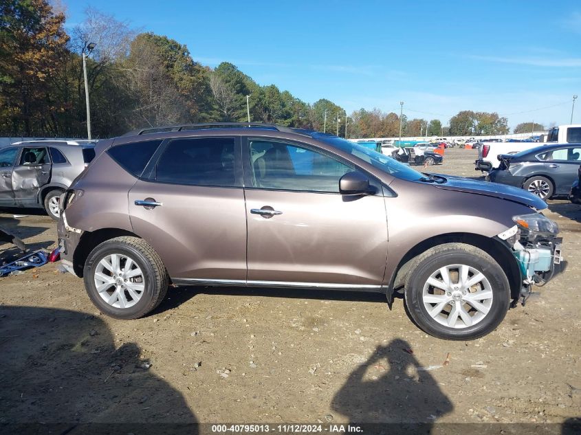 2014 Nissan Murano Sl VIN: JN8AZ1MU1EW416211 Lot: 40795013