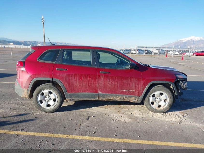 2016 Jeep Cherokee Sport VIN: 1C4PJMAB5GW269783 Lot: 40795014