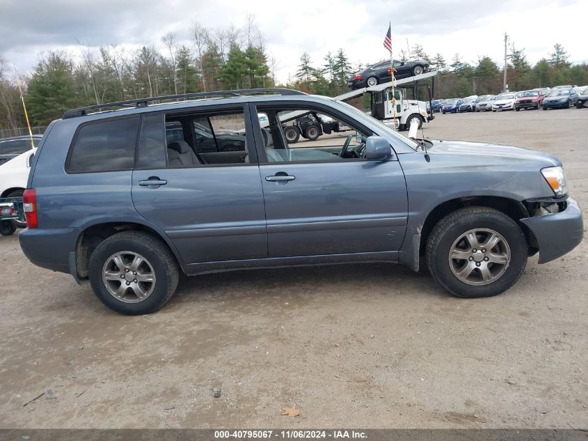 2005 Toyota Highlander V6 VIN: JTEEP21A650095008 Lot: 40795067