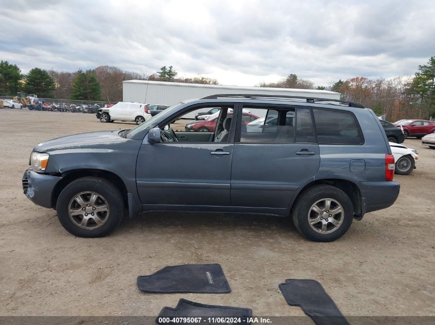 2005 Toyota Highlander V6 VIN: JTEEP21A650095008 Lot: 40795067