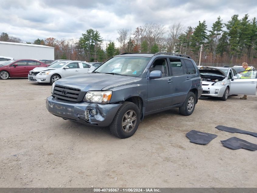 2005 Toyota Highlander V6 VIN: JTEEP21A650095008 Lot: 40795067