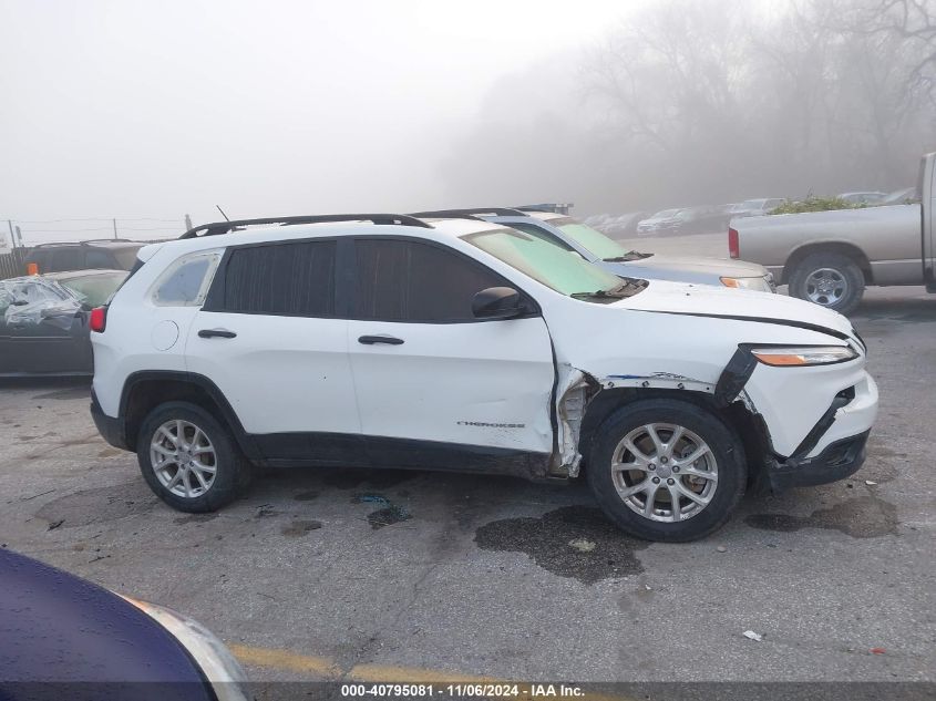 2016 Jeep Cherokee Sport VIN: 1C4PJMAB3GW193058 Lot: 40795081