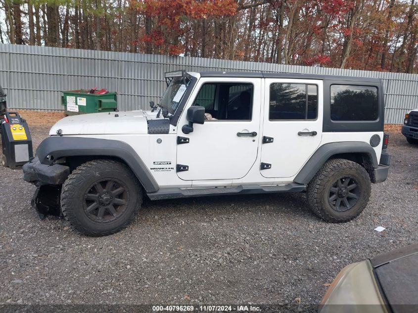 2016 Jeep Wrangler Unlimited Sport VIN: 1C4BJWDG2GL106765 Lot: 40795269