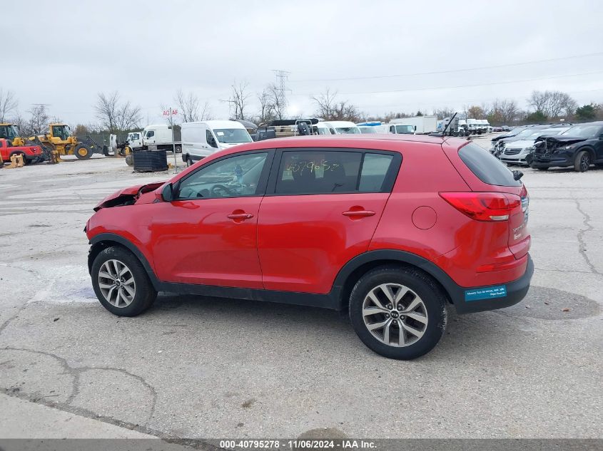 2014 Kia Sportage Lx VIN: KNDPB3AC9E7580155 Lot: 40795278