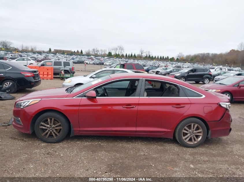 2015 Hyundai Sonata Se VIN: 5NPE24AF9FH235163 Lot: 40795298