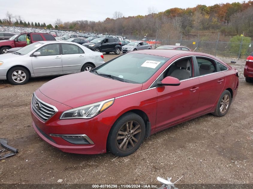 2015 Hyundai Sonata Se VIN: 5NPE24AF9FH235163 Lot: 40795298