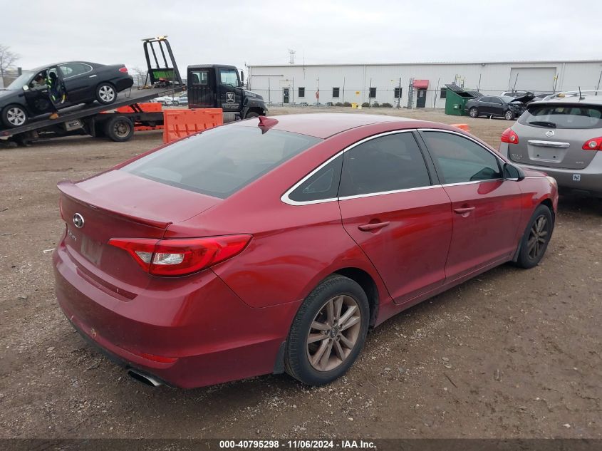 2015 Hyundai Sonata Se VIN: 5NPE24AF9FH235163 Lot: 40795298