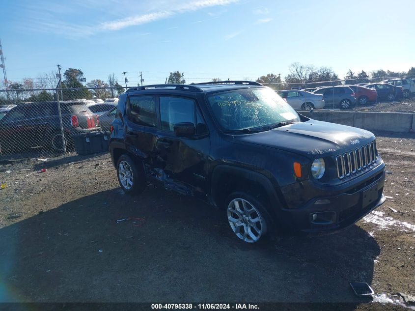 2018 Jeep Renegade Latitude 4X4 VIN: ZACCJBBB9JPH92150 Lot: 40795338