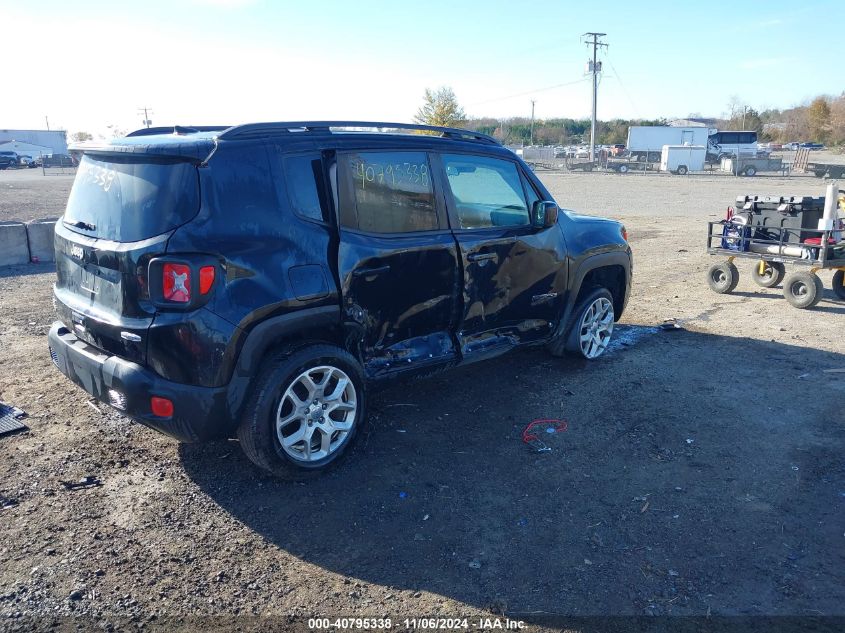 2018 Jeep Renegade Latitude 4X4 VIN: ZACCJBBB9JPH92150 Lot: 40795338