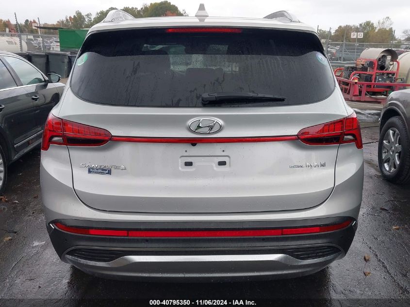 2022 Hyundai Santa Fe Hybrid Limited VIN: KM8S5DA11NU052595 Lot: 40795350