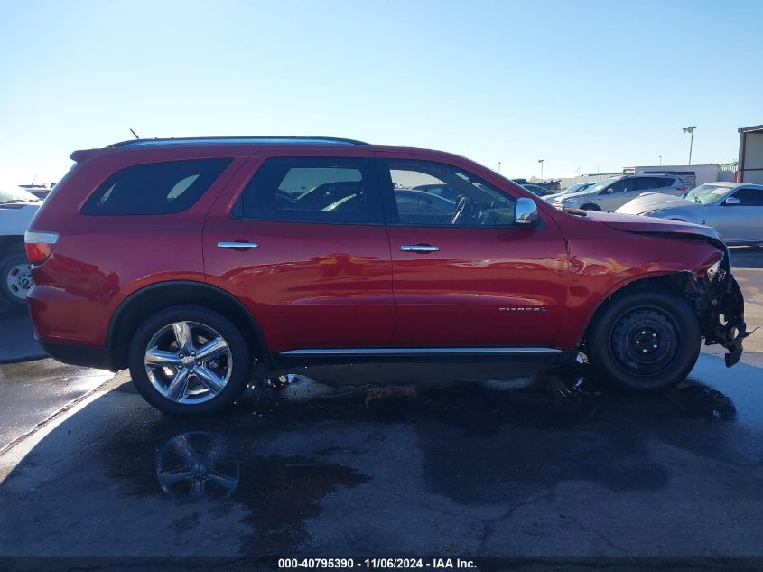 2011 Dodge Durango Citadel VIN: 1D4RD5GG9BC652938 Lot: 40795390