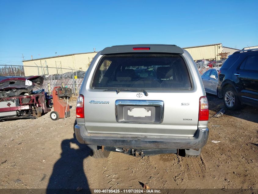 2002 Toyota 4Runner Sr5 V6 VIN: JT3GN86R620221453 Lot: 40795425