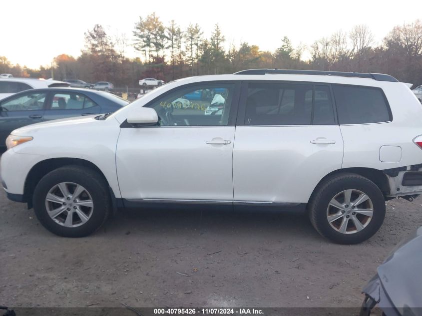 2012 Toyota Highlander Se V6 VIN: 5TDBK3EH2CS156321 Lot: 40795426