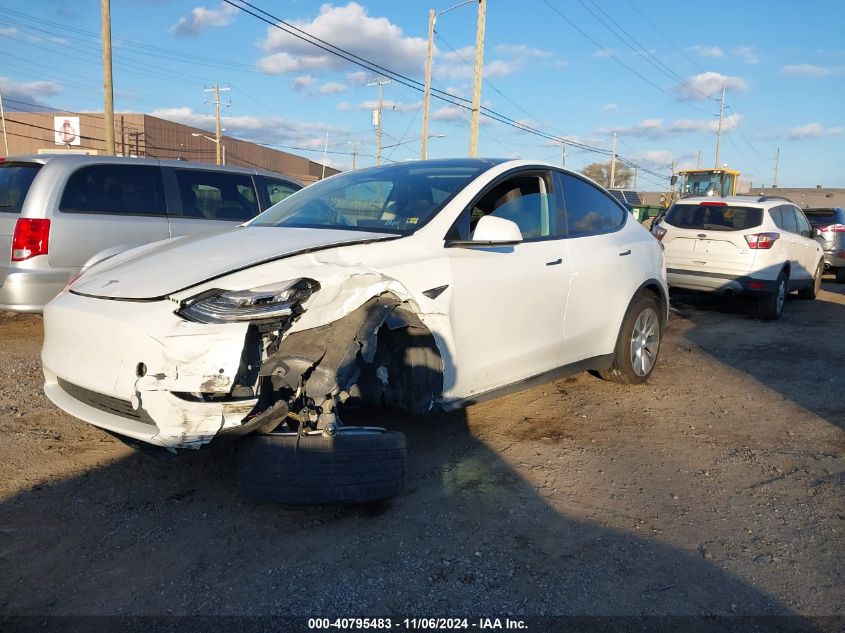 2021 TESLA MODEL Y LONG RANGE DUAL MOTOR ALL-WHEEL DRIVE - 5YJYGDEE0MF109916