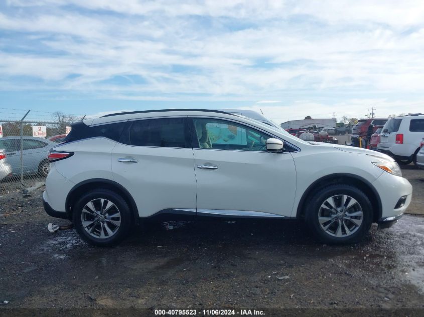 2016 Nissan Murano Sv VIN: 5N1AZ2MH1GN148706 Lot: 40795523