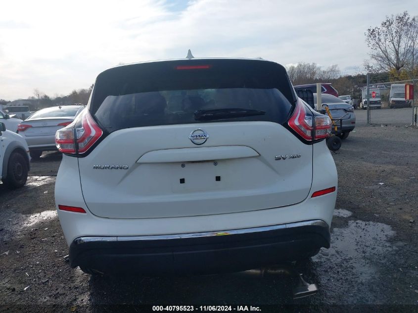 2016 Nissan Murano Sv VIN: 5N1AZ2MH1GN148706 Lot: 40795523